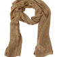 Elegant Men's Brown Neck Wrap Shawl Scarf - SEHABRANDS