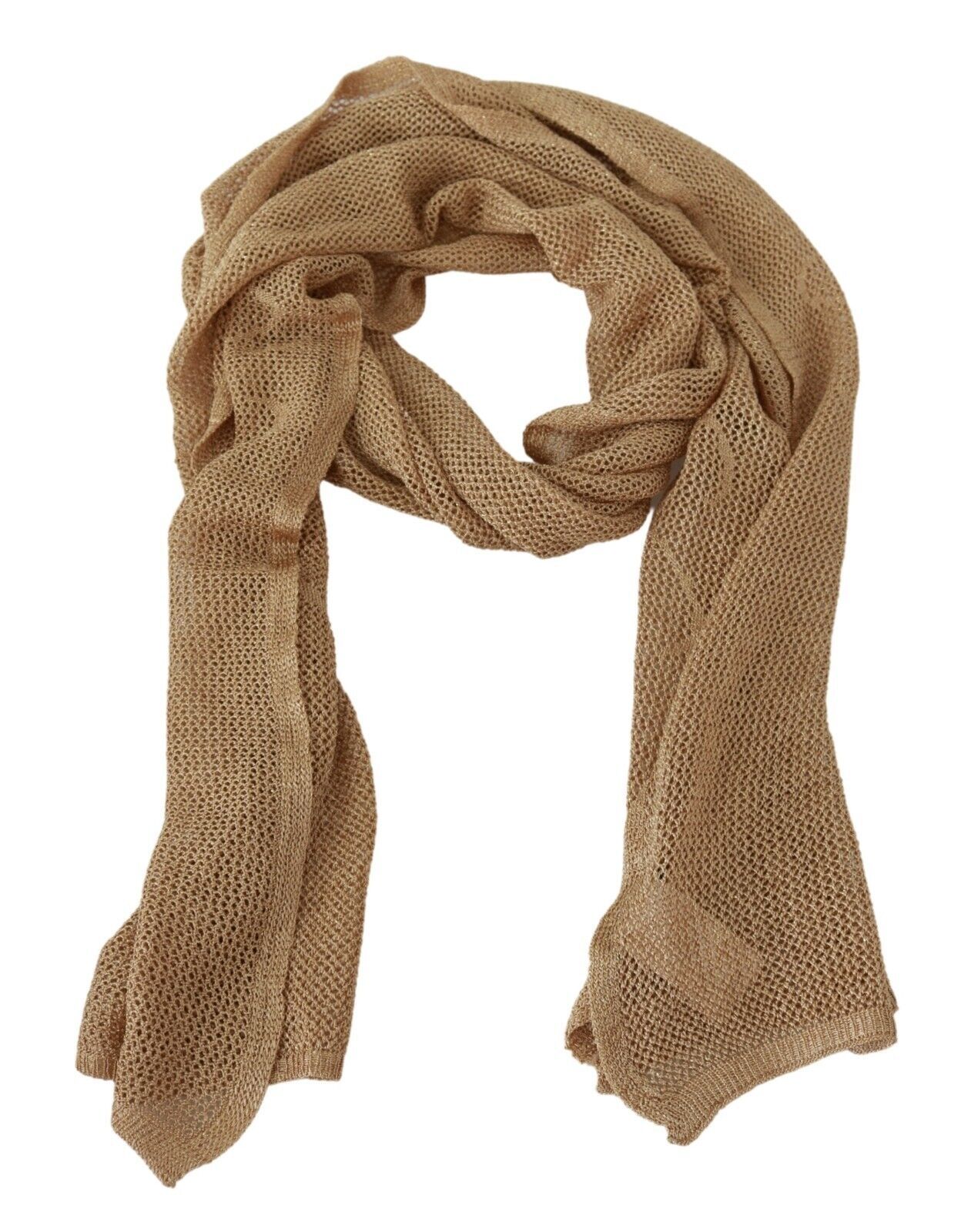 Elegant Men's Brown Neck Wrap Shawl Scarf - SEHABRANDS