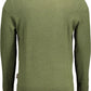 Green Cotton Men Sweater - SEHABRANDS