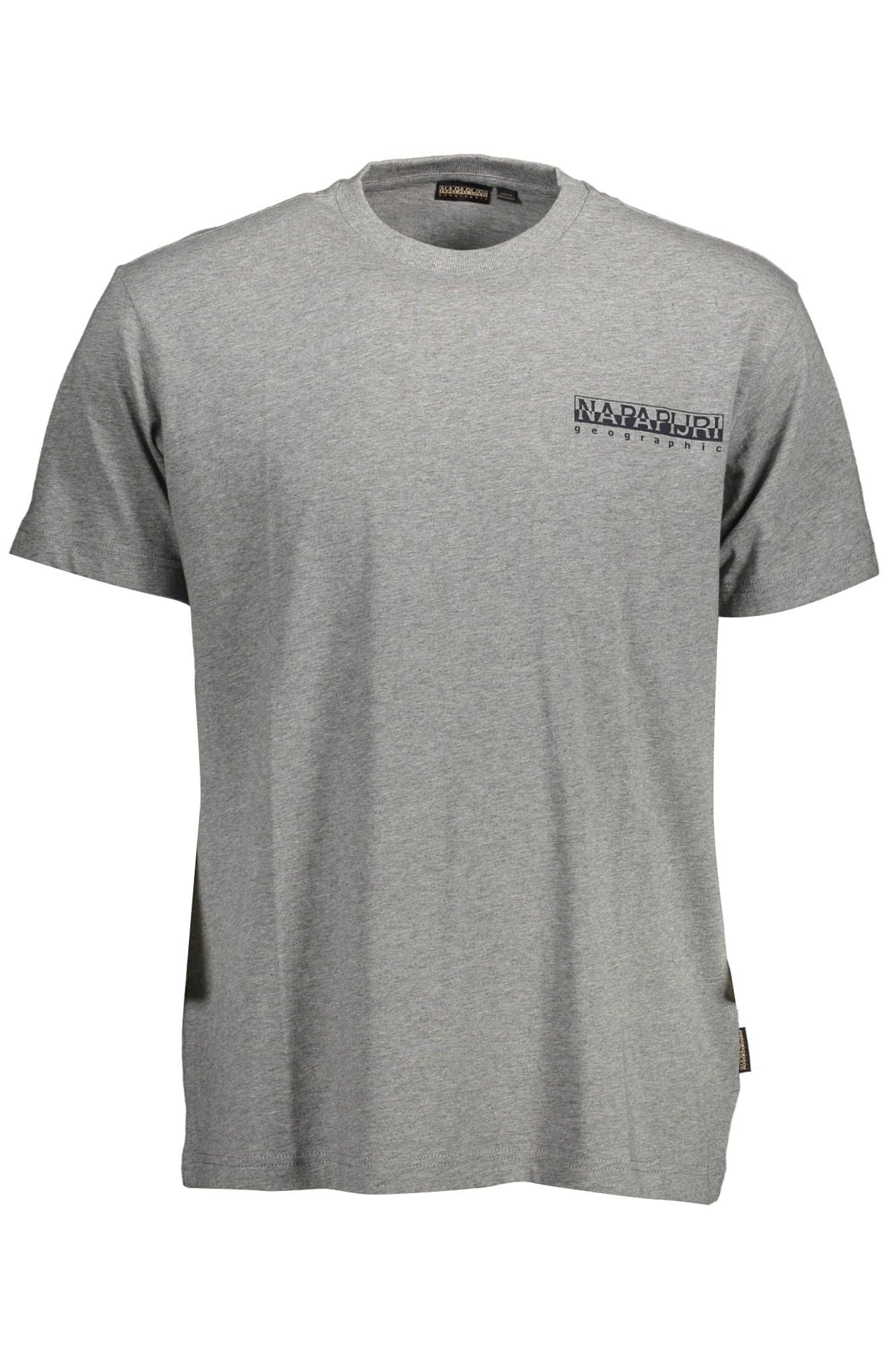 Gray Cotton Men T-Shirt - SEHABRANDS