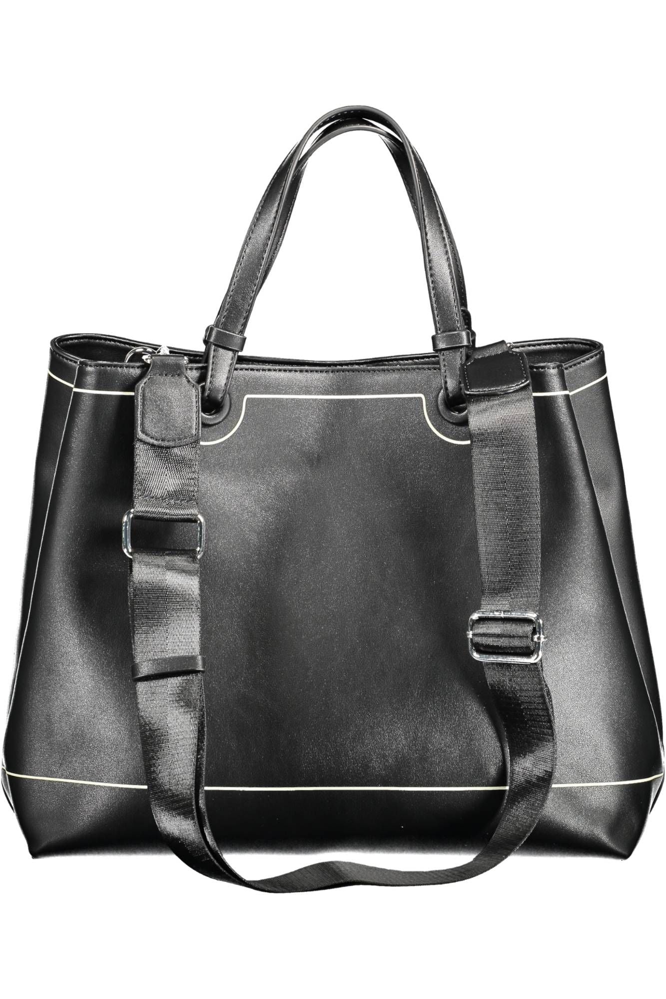 Black Polyethylene Women Handbag - SEHABRANDS