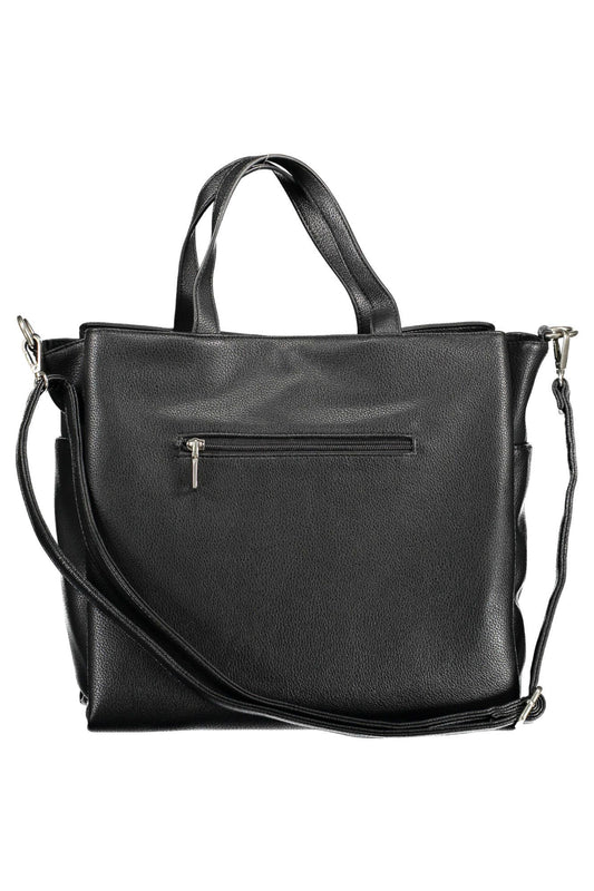 Black Polyethylene Women Handbag - SEHABRANDS