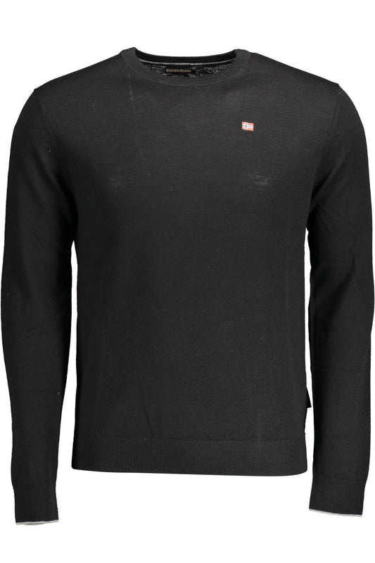 Black Wool Men Sweater - SEHABRANDS