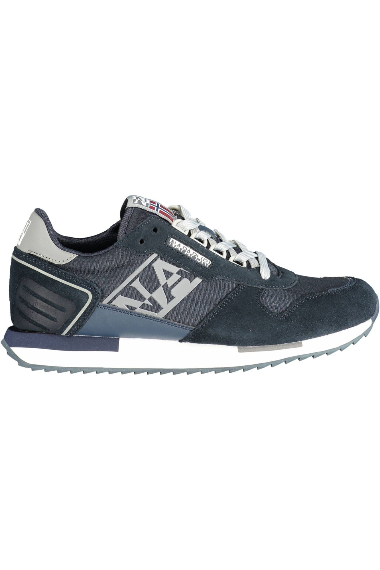 Blue Leather Men Sneaker - SEHABRANDS