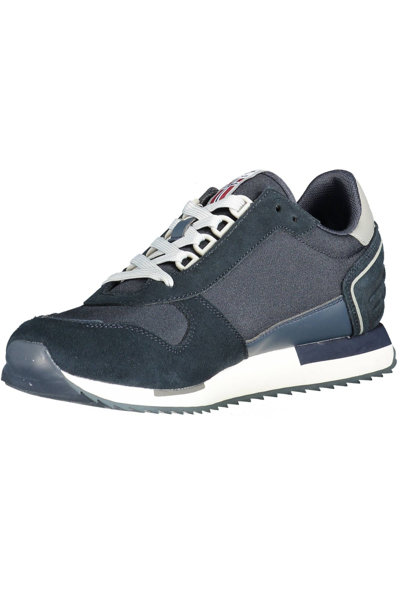 Blue Leather Men Sneaker - SEHABRANDS