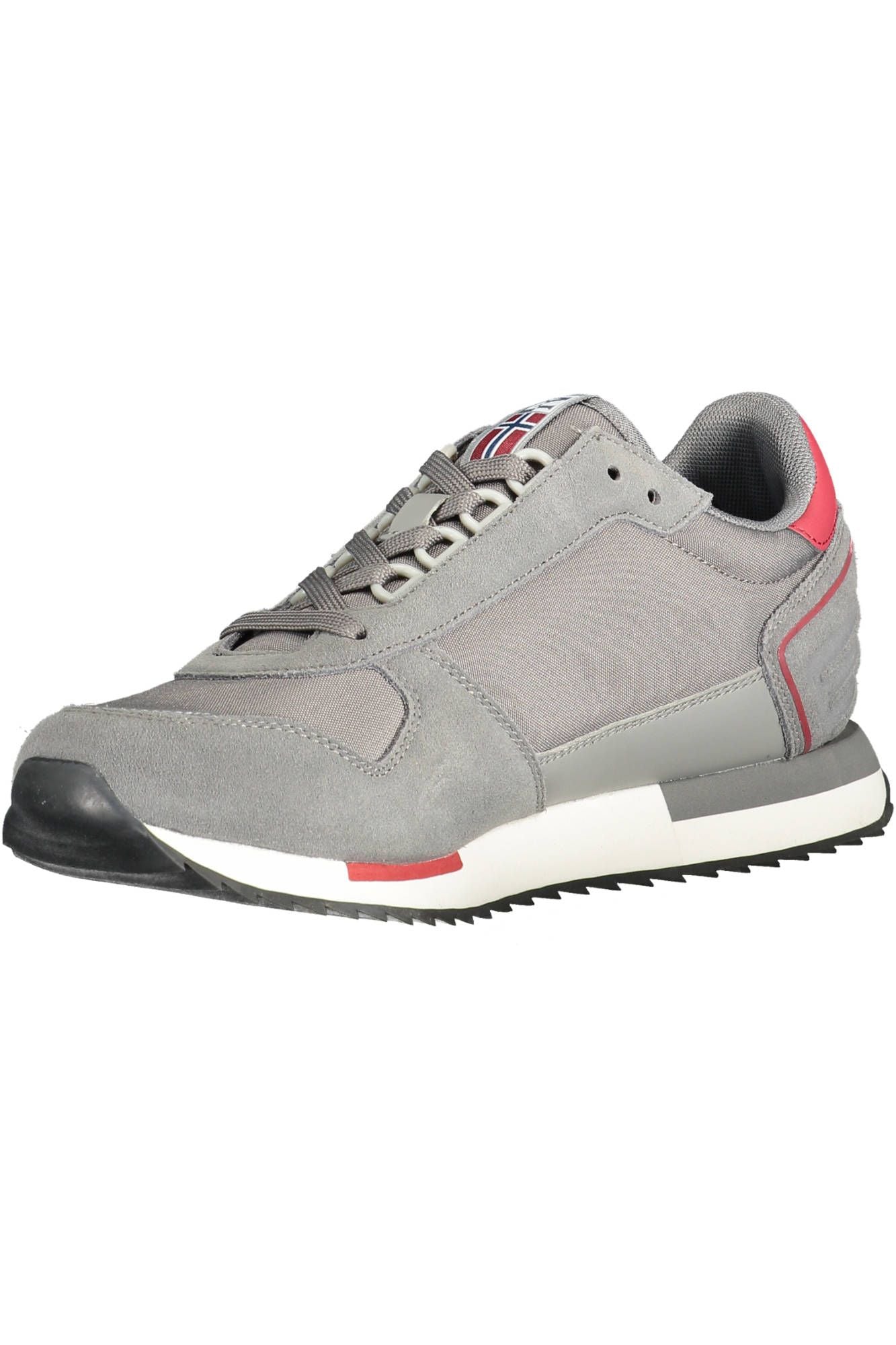 Gray Leather Men Sneaker - SEHABRANDS