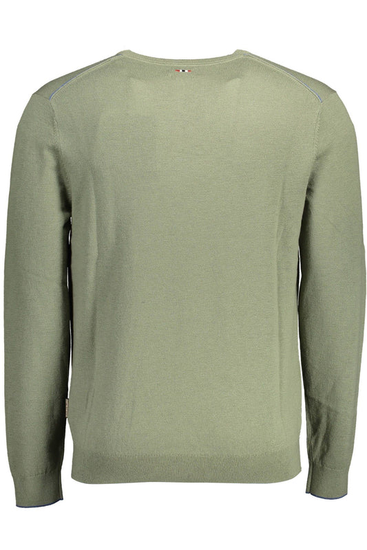 Green Wool Men Sweater - SEHABRANDS