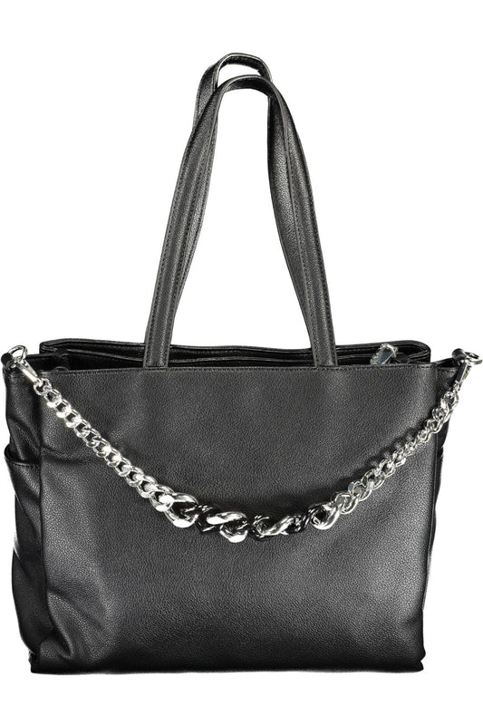 Black Polyethylene Women Handbag - SEHABRANDS