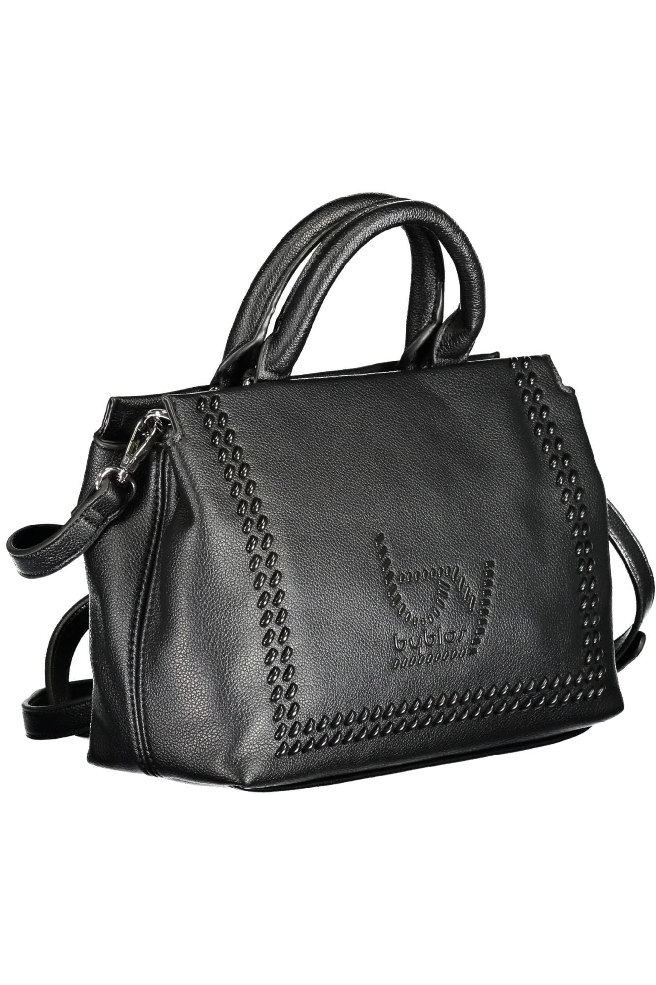 Black Polyethylene Women Handbag - SEHABRANDS