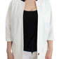 Chic White Cotton Blend Blazer - SEHABRANDS