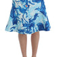 Elegant Fresco-Print Knee-Length Skirt - SEHABRANDS