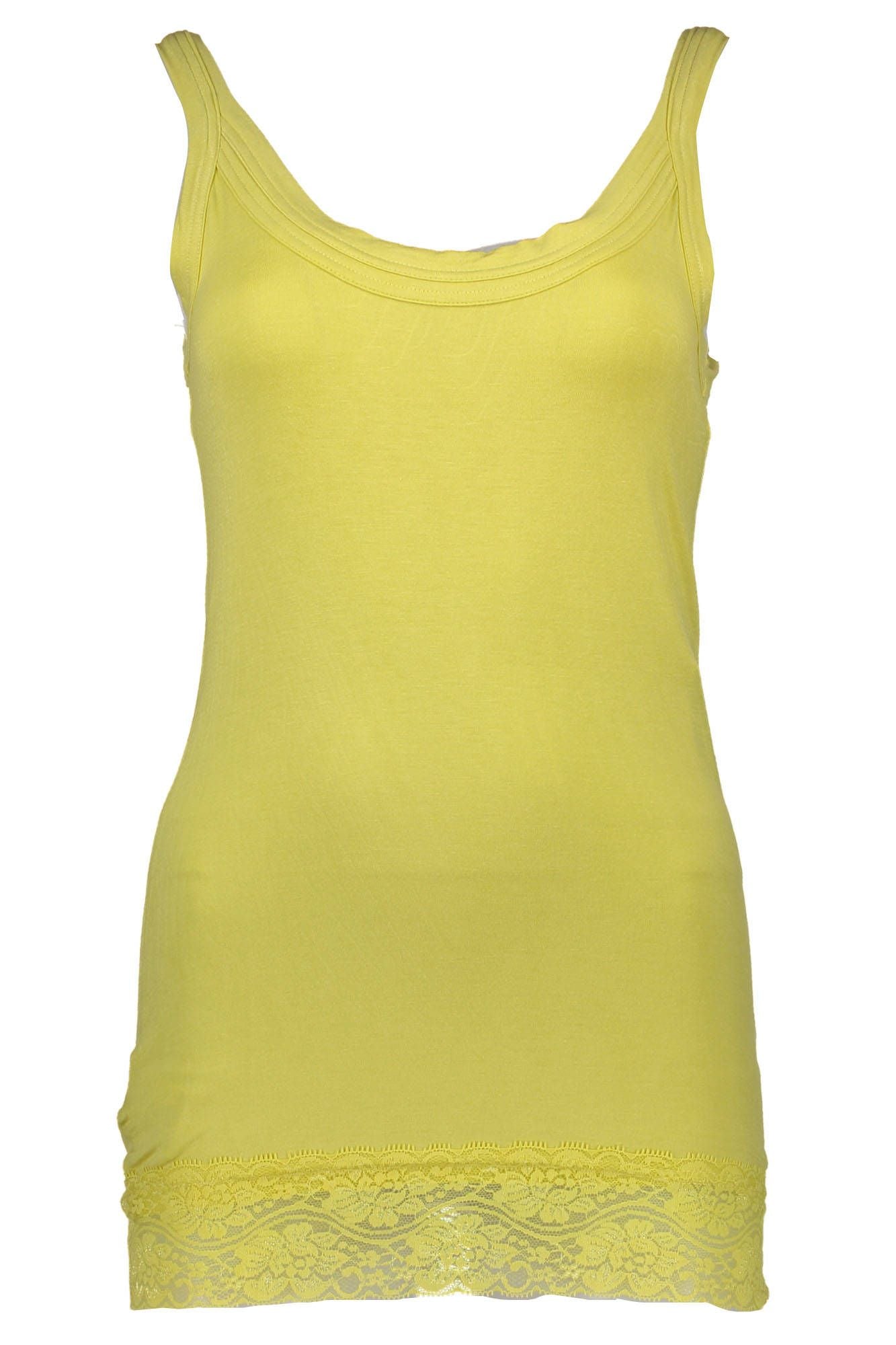 Yellow Cotton Women Top - SEHABRANDS