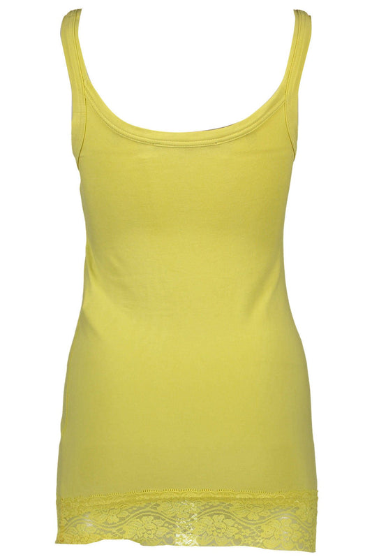 Yellow Cotton Women Top - SEHABRANDS