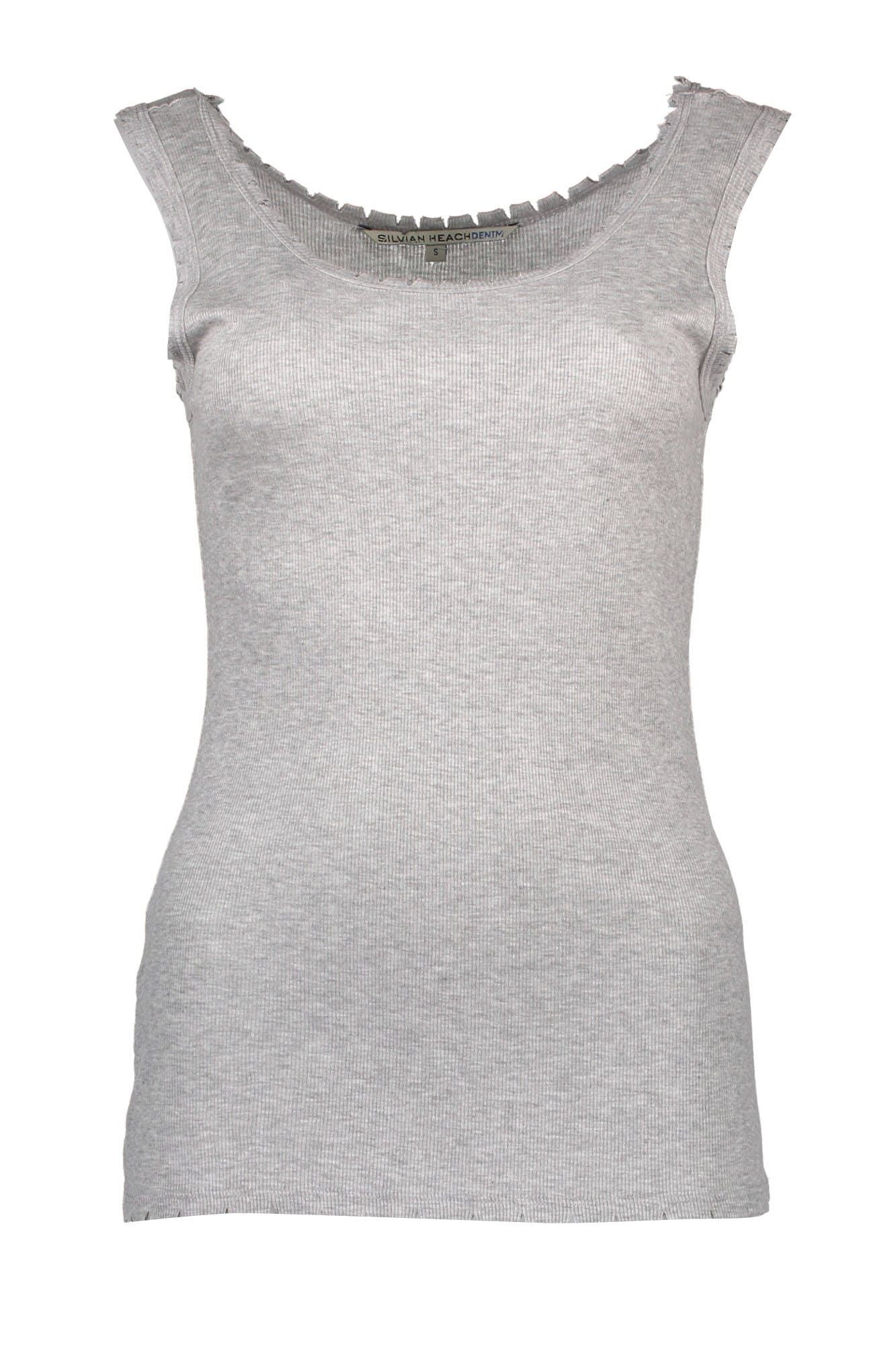 Gray Viscose Women Top - SEHABRANDS