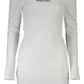 White Viscose Women Dress - SEHABRANDS