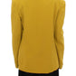 Elegant Mustard Silk Blend Jacket - SEHABRANDS