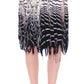 Chic Black & White Knitted Skirt - SEHABRANDS