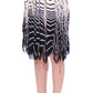 Chic Black & White Knitted Skirt - SEHABRANDS