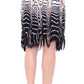 Chic Black & White Knitted Skirt - SEHABRANDS