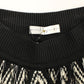 Chic Black & White Knitted Skirt - SEHABRANDS