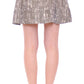 Chic Gray Pleated Mini Skirt - SEHABRANDS