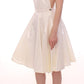 Elegant White Tea Halterneck Dress - SEHABRANDS