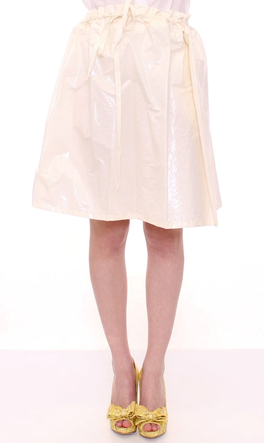 Elegant White Tie-Waist Skirt - SEHABRANDS