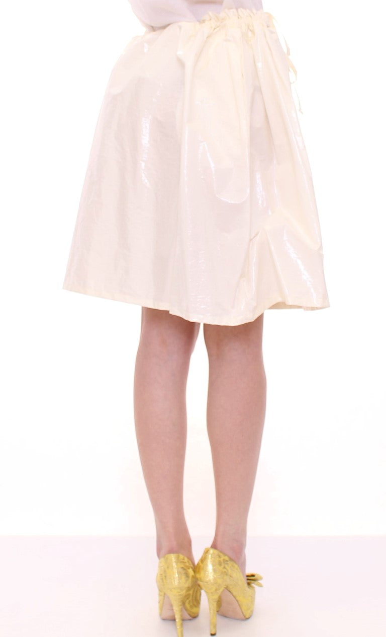 Elegant White Tie-Waist Skirt - SEHABRANDS