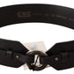 Chic Leather Fashion Belt with Silver-Tone Buckle - SEHABRANDS