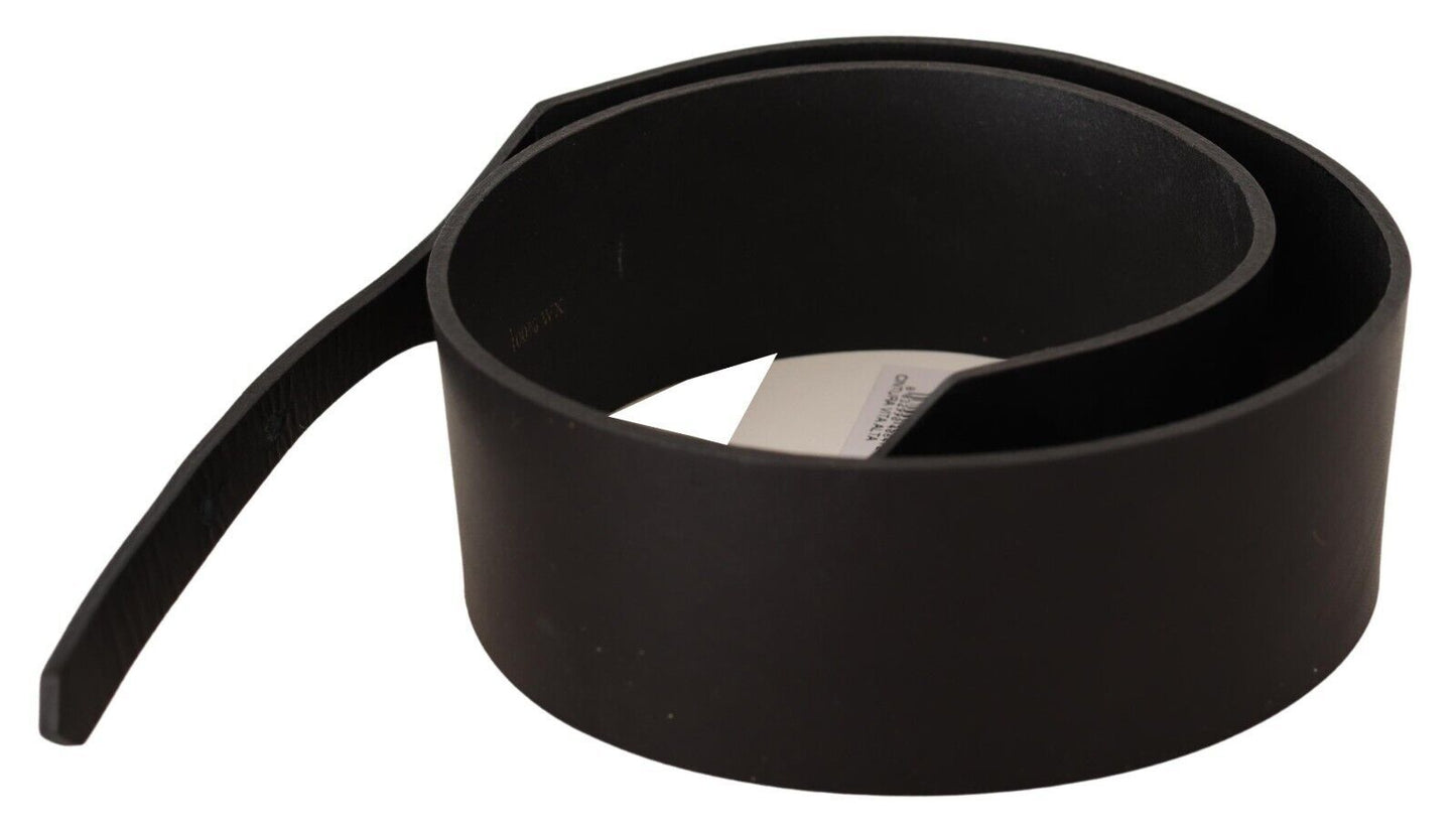 Chic Leather Fashion Belt with Silver-Tone Buckle - SEHABRANDS