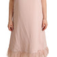 Chic Sleeveless Midi Dress with Feather Trim - SEHABRANDS