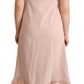 Chic Sleeveless Midi Dress with Feather Trim - SEHABRANDS