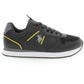 Black Polyester Men Sneaker - SEHABRANDS