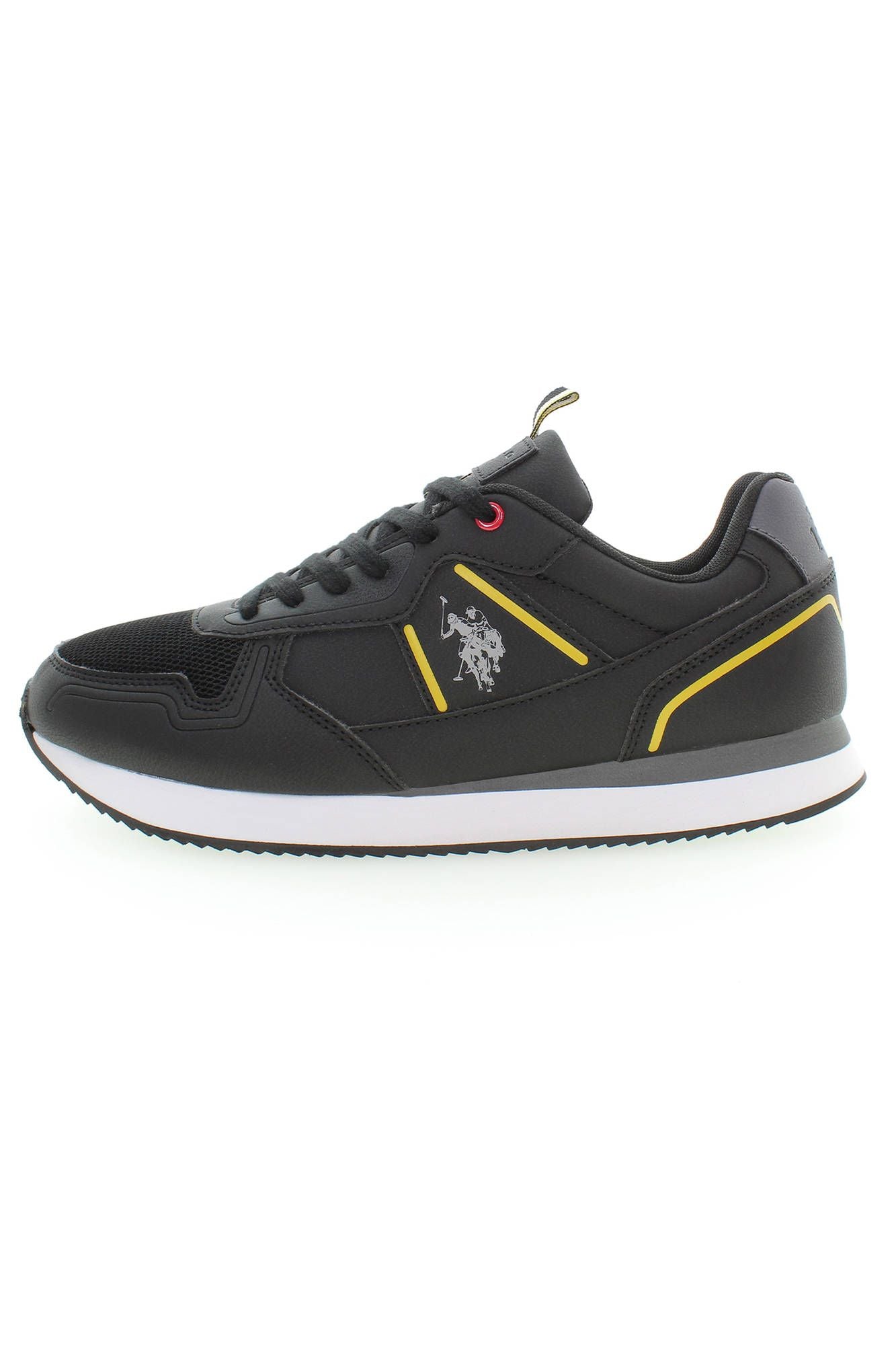 Black Polyester Men Sneaker - SEHABRANDS