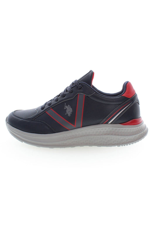 Blue Polyester Men Sneaker - SEHABRANDS