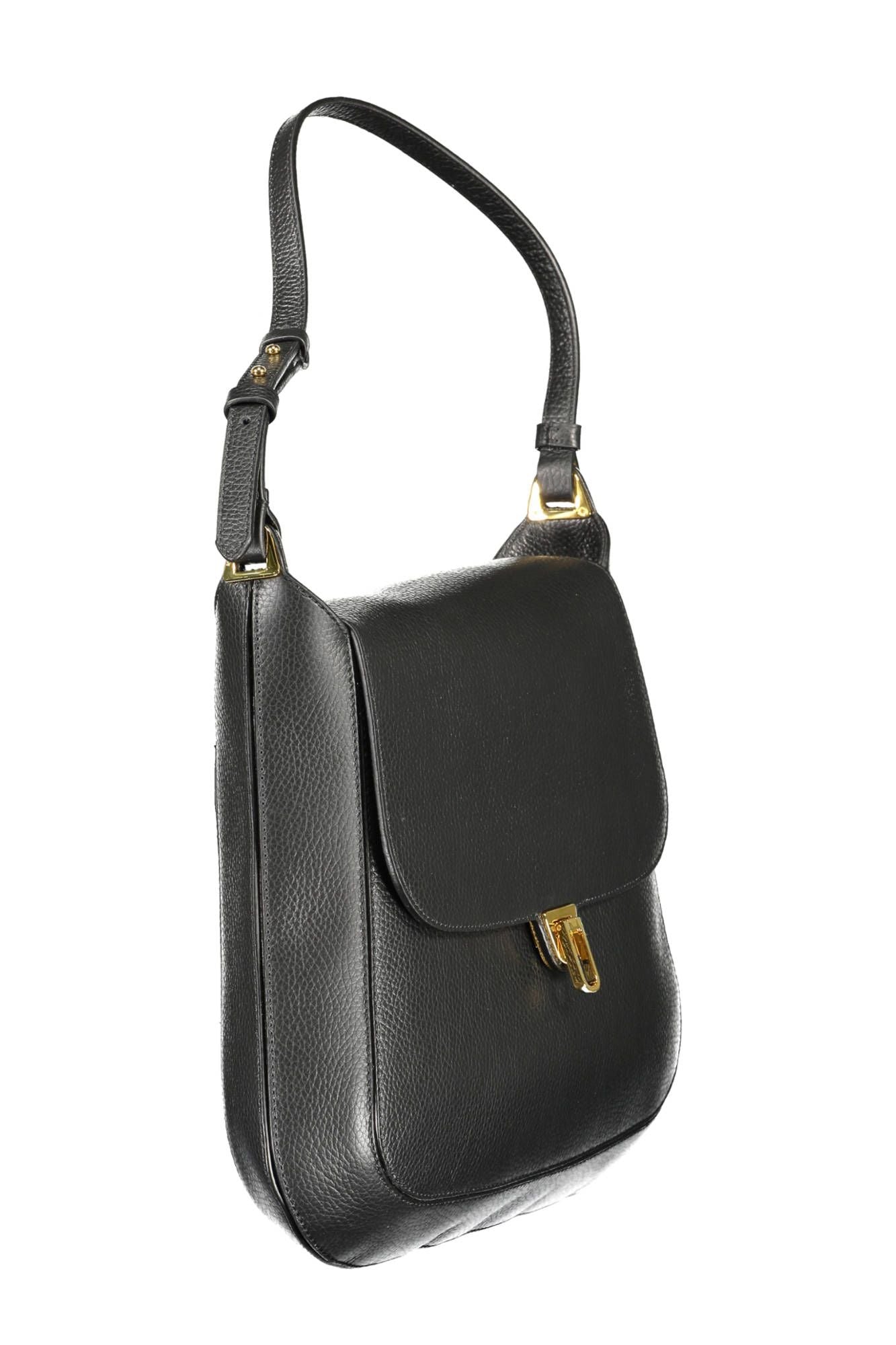 Black Leather Women Handbag - SEHABRANDS