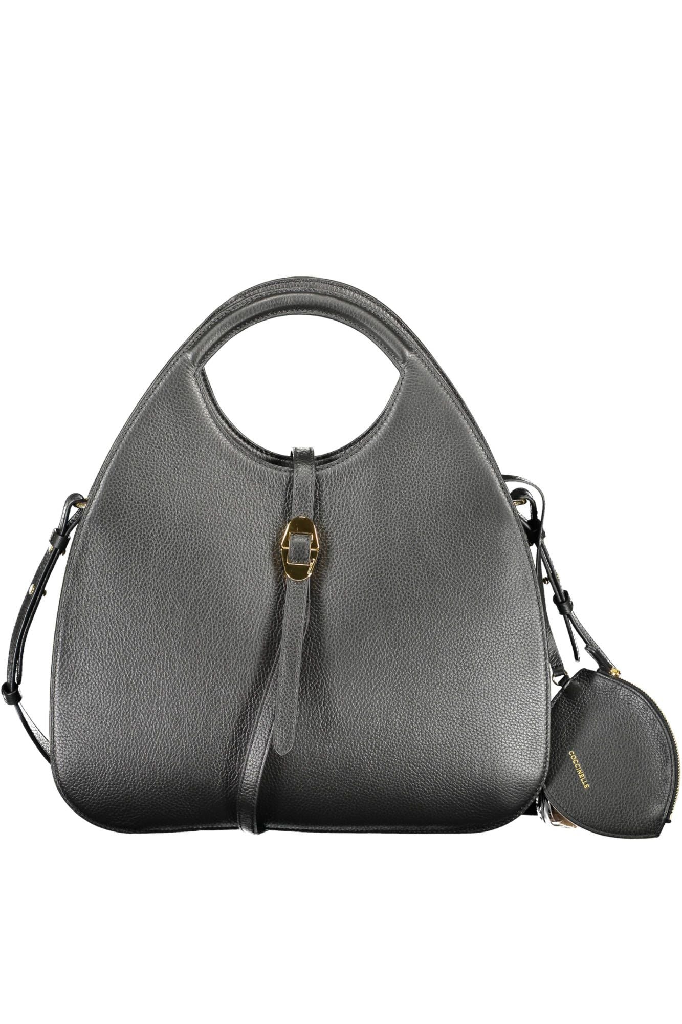 Black Leather Women Handbag - SEHABRANDS