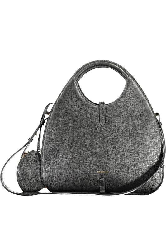 Black Leather Women Handbag - SEHABRANDS