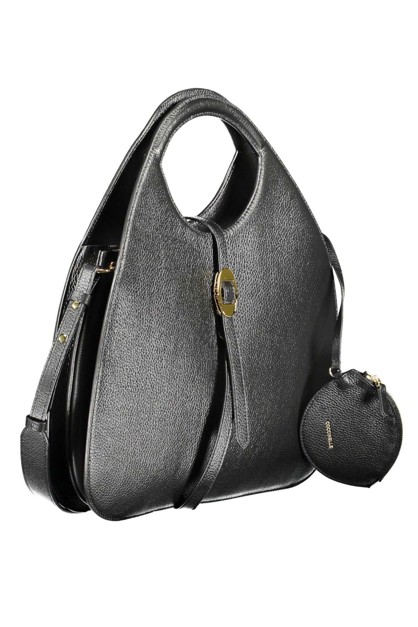 Black Leather Women Handbag - SEHABRANDS