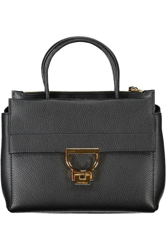 Black Leather Women Handbag - SEHABRANDS