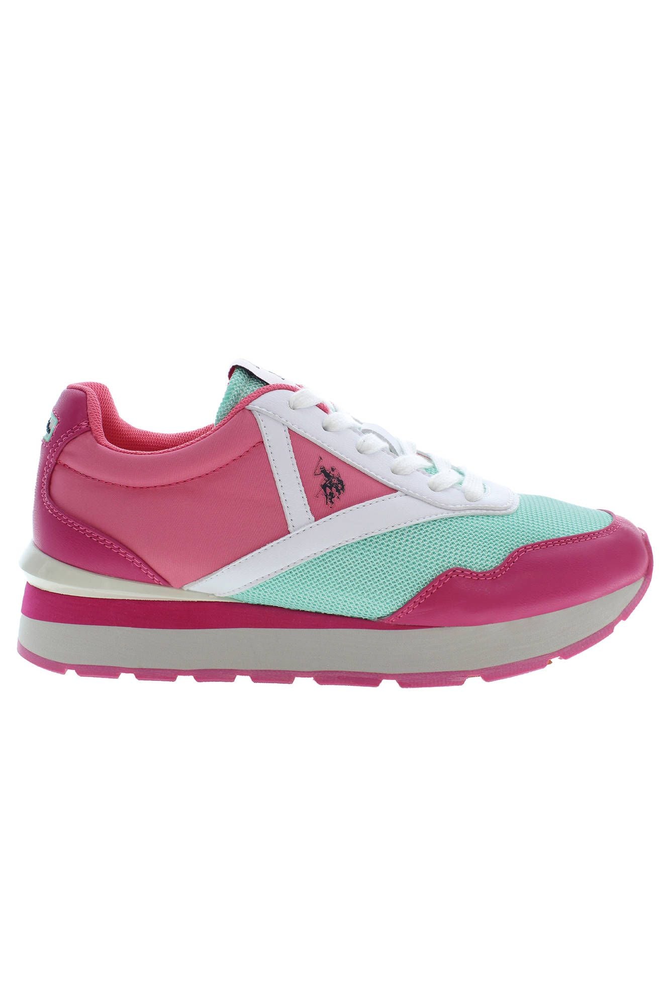 Pink Polyester Women Sneaker - SEHABRANDS