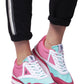 Pink Polyester Women Sneaker - SEHABRANDS