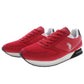 Red Polyester Men Sneaker - SEHABRANDS