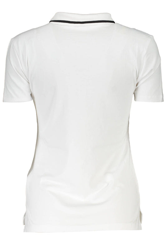 White Cotton Women Polo Shirt - SEHABRANDS