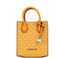 Mercer XS Honeycomb Gold Signature PVC North South Shopper Crossbody Bag - SEHABRANDS