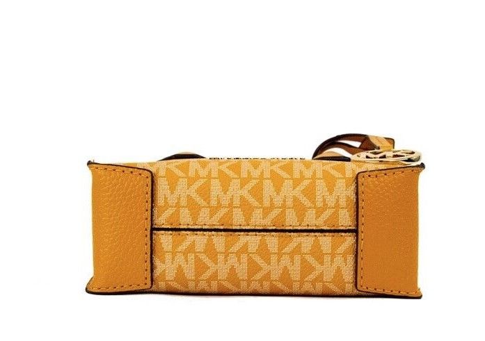 Mercer XS Honeycomb Gold Signature PVC North South Shopper Crossbody Bag - SEHABRANDS