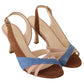 Chic Multicolor Suede Slingback Heel Sandals - SEHABRANDS