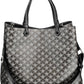 Black PVC Women Handbag - SEHABRANDS