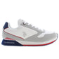 White Polyester Men Sneaker - SEHABRANDS