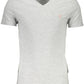 Gray Cotton Men T-Shirt - SEHABRANDS